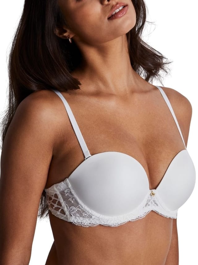 Aubade Aubade Women's Kiss of Love Moulded Strapless Multiway Bra in White - 3