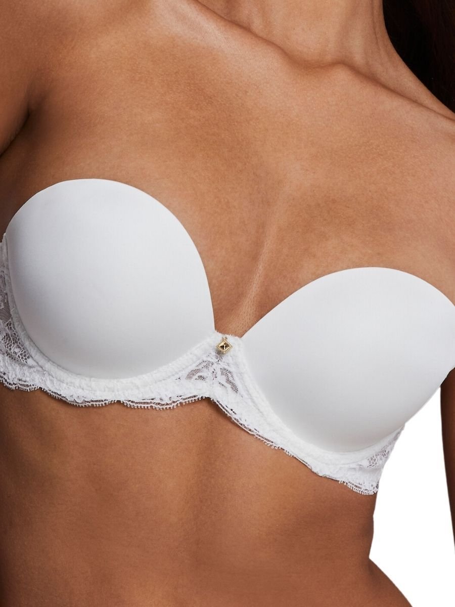 Aubade Aubade Women's Kiss of Love Moulded Strapless Multiway Bra in White - 4