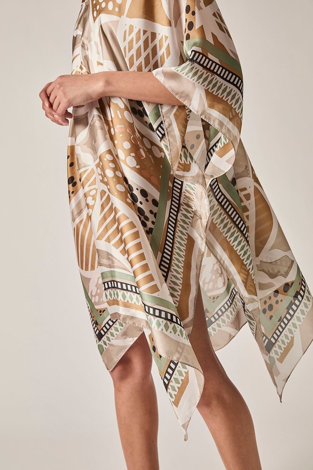 James Lakeland James Lakeland Women's Beige Petal Mosaic Kaftan - 4