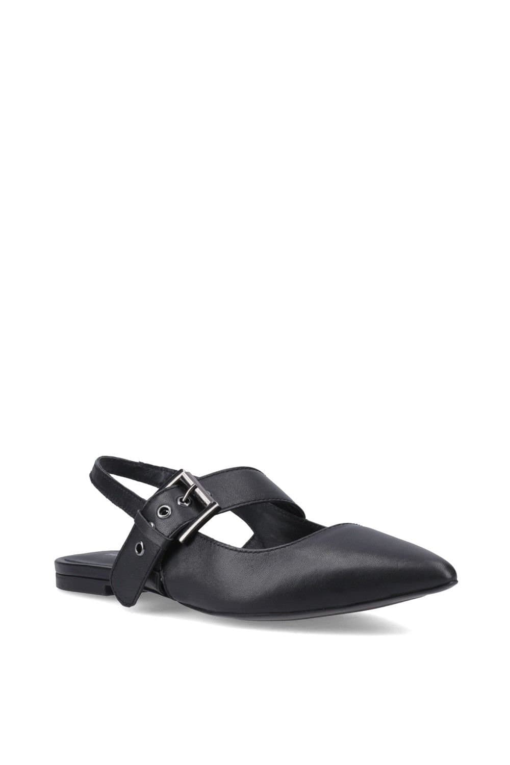 Hush Puppies Hush Puppies Black Leather Mary Jane Shoes