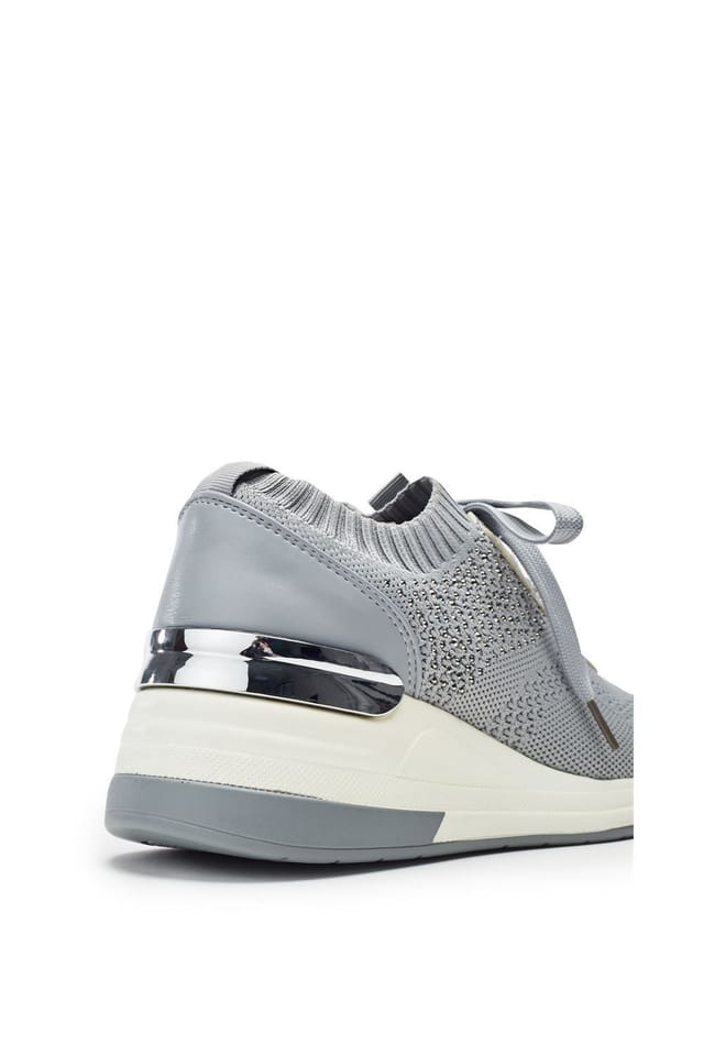b.soleful b.soleful Women's 'Lariel' Porvair Trainers in Grey - 3