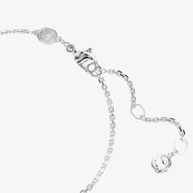 Swarovski Swarovski Women's Hyperbola Rhodium Plated White Infinity Bracelet 5679664 in Silver - 3