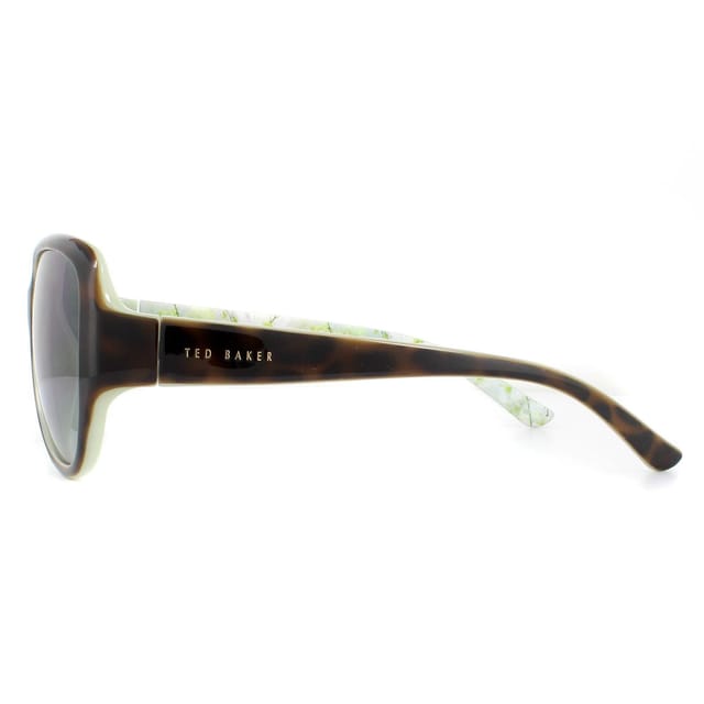 Ted Baker Ted Baker Women's Oval Tortoise Green Grey Gradient Sunglasses in Brown - 3