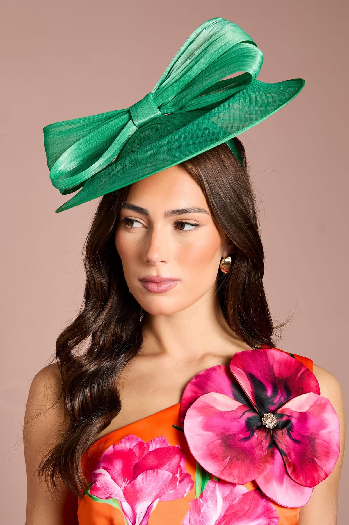 Coast Coast Women's Bow Detail Fascinator in Green - 1