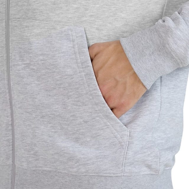 4F 4F Men's WMM00TSWSM1768 Full Zip Hoodie in Grey - 3