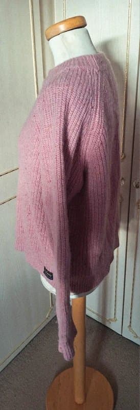Superdry So Soft - Superdry 💕 Women’s Pink Knitted Jumper Size 16 Wool Mix Rrp £65 💗