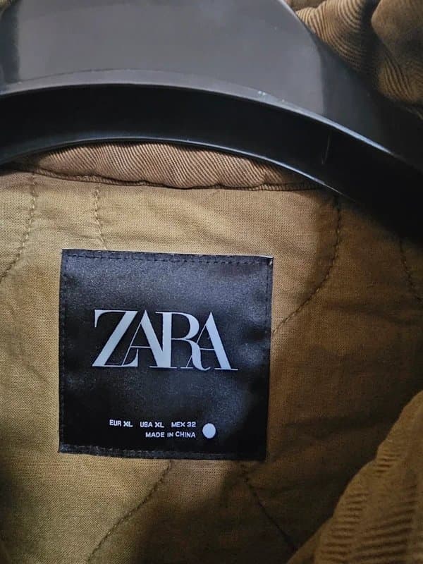 Zara Zara quilted padded bomber coat jacket size xl