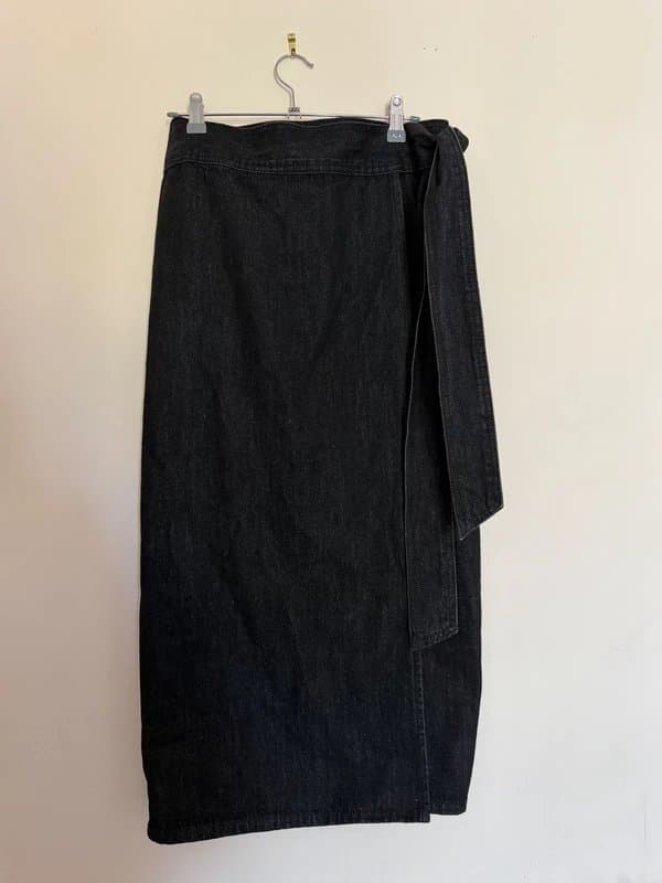 Never Fully Dressed Never Fully Dressed Denim Jaspre Wrap Skirt