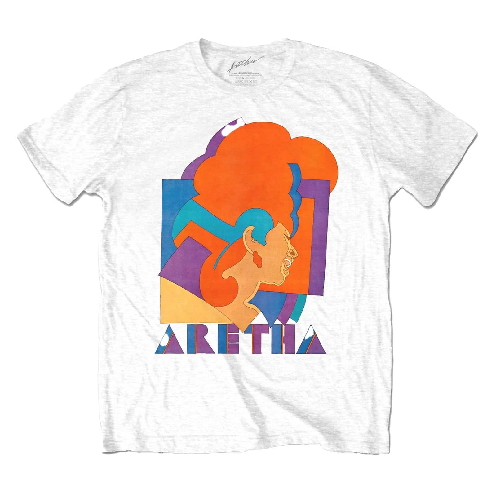 Aretha Franklin Aretha Franklin Men's Milton Graphic Cotton T-Shirt in White