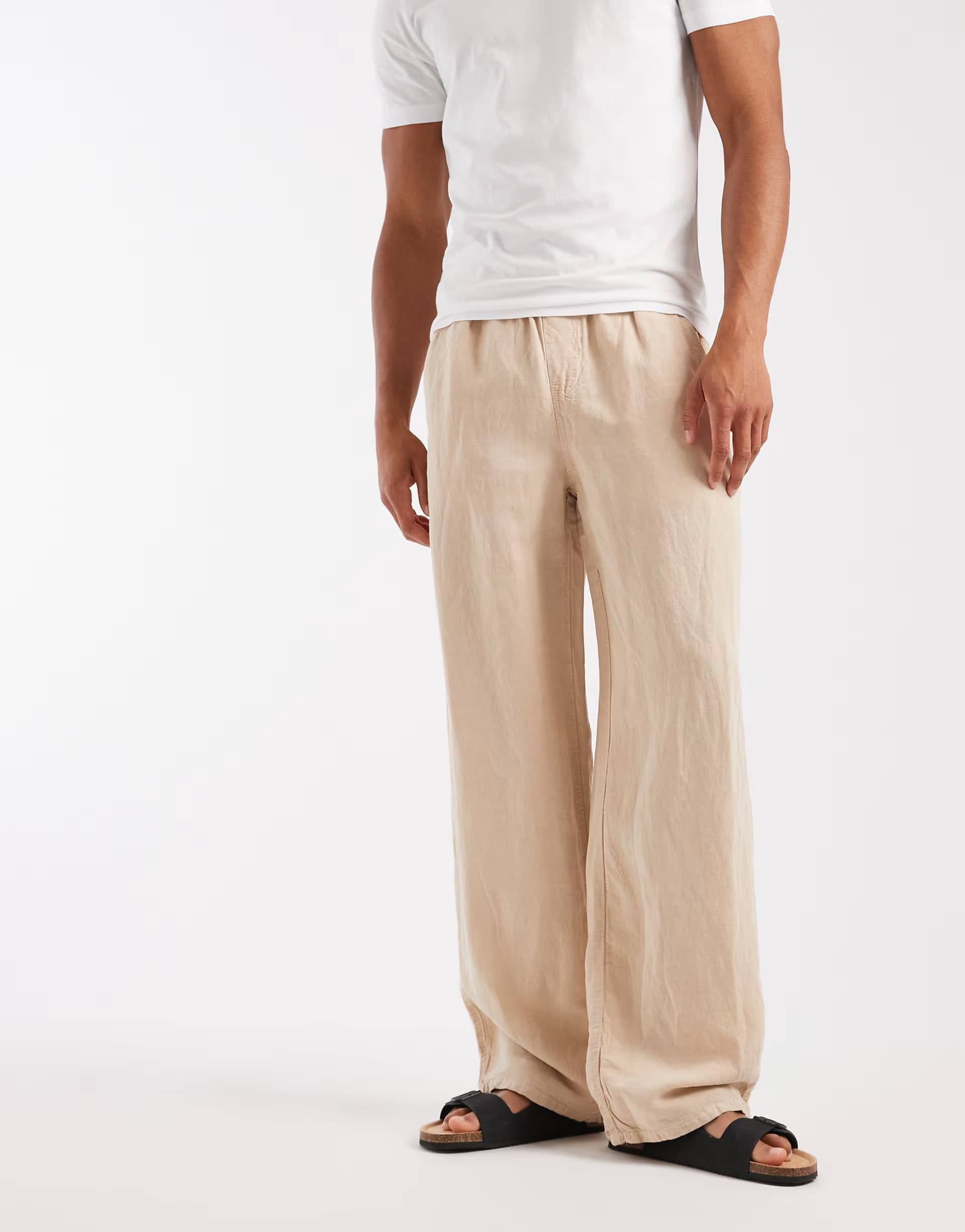 ASOS AllSaints Korten trousers in sand