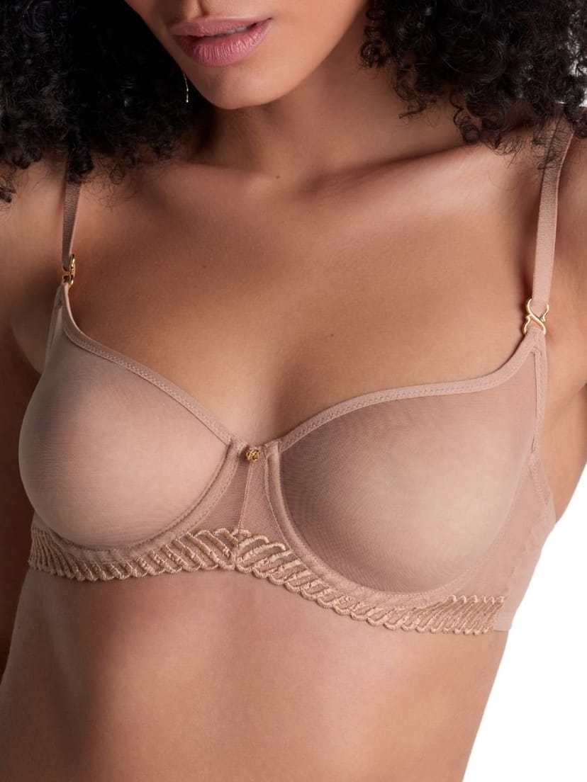 Aubade Aubade Women's Sheer Emotion Half Cup Bra in Nude - 1