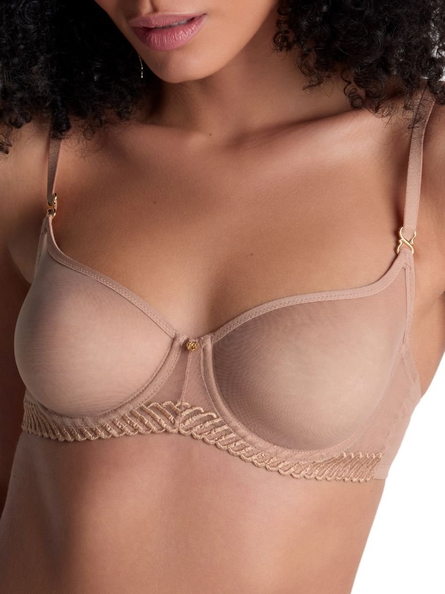 Aubade Aubade Women's Sheer Emotion Half Cup Bra in Nude - 2