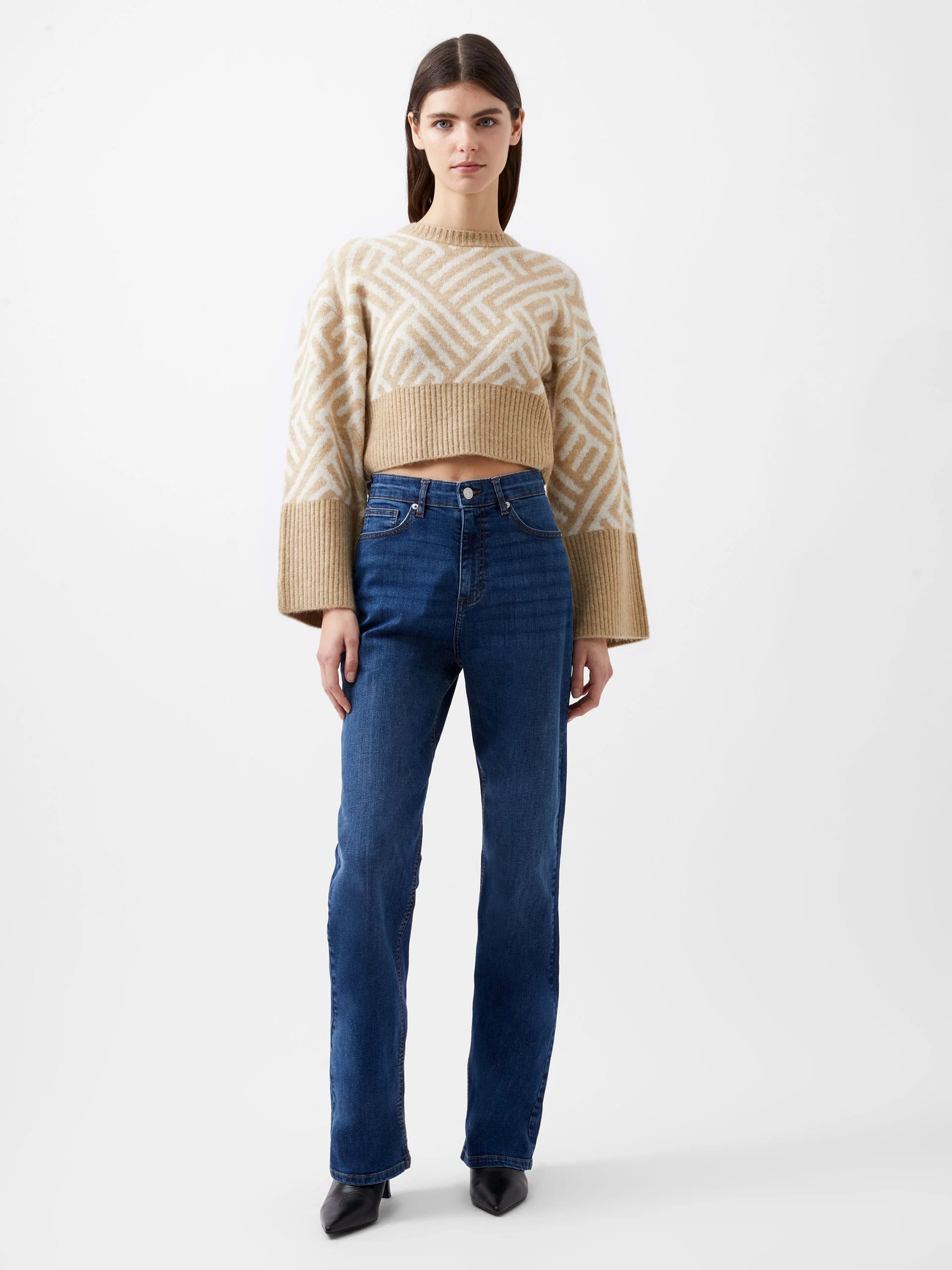 French Connection Blue Denim Bleach Line Jeans