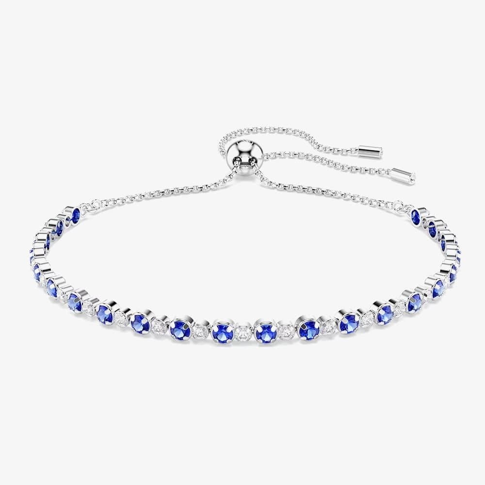 Swarovski Swarovski Women's Matrix Rhodium Plated Blue & White Zirconia Toggle Bracelet 5725854