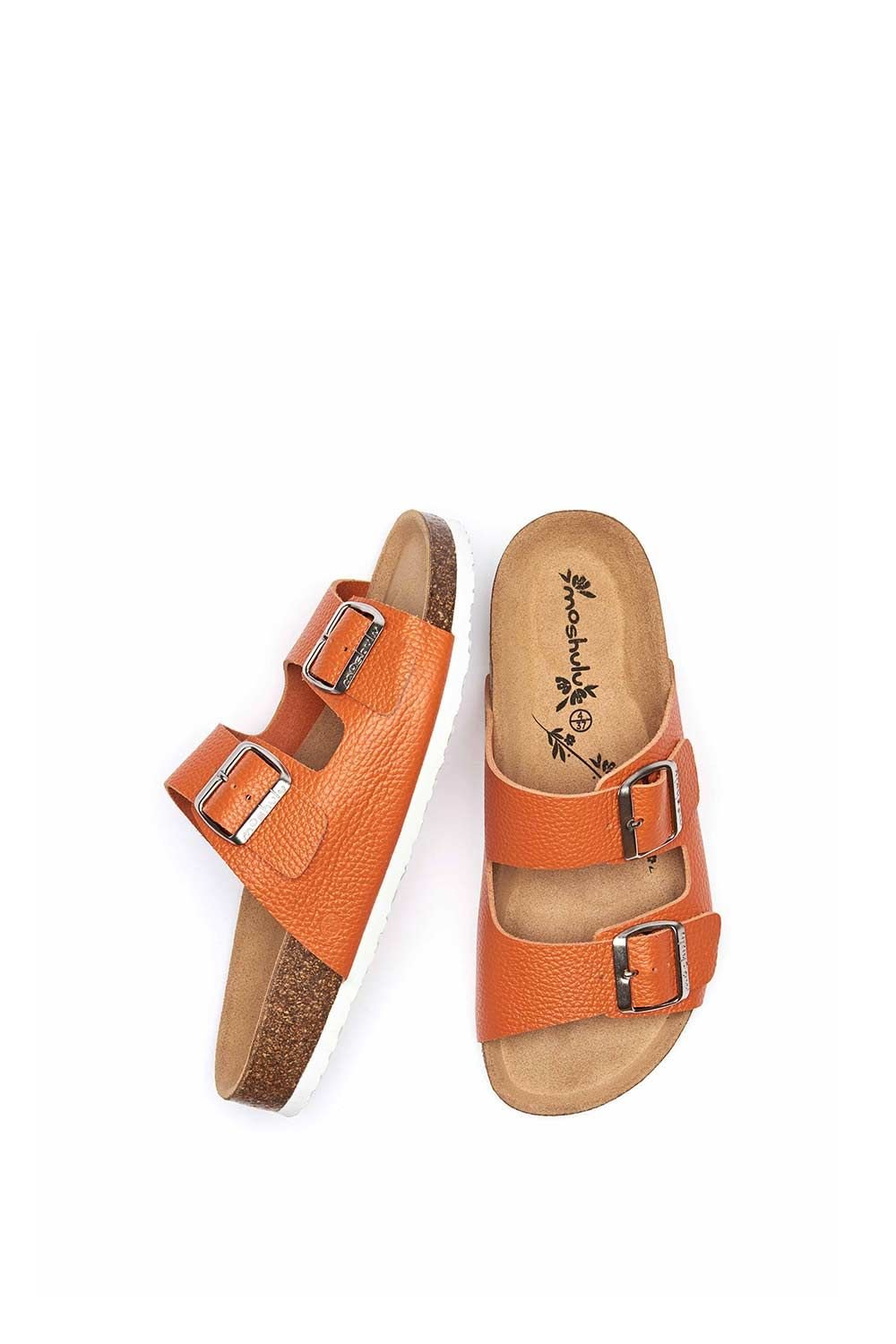 Moshulu Moshulu Women's 'Bavaria Bright' Colourful Cork Footbed Sandals in Orange - 2