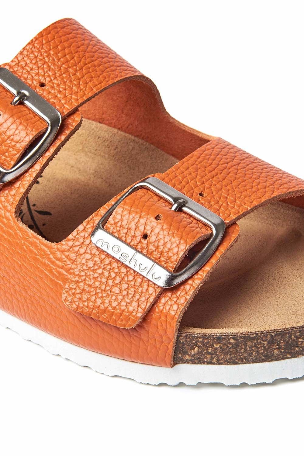 Moshulu Moshulu Women's 'Bavaria Bright' Colourful Cork Footbed Sandals in Orange - 3