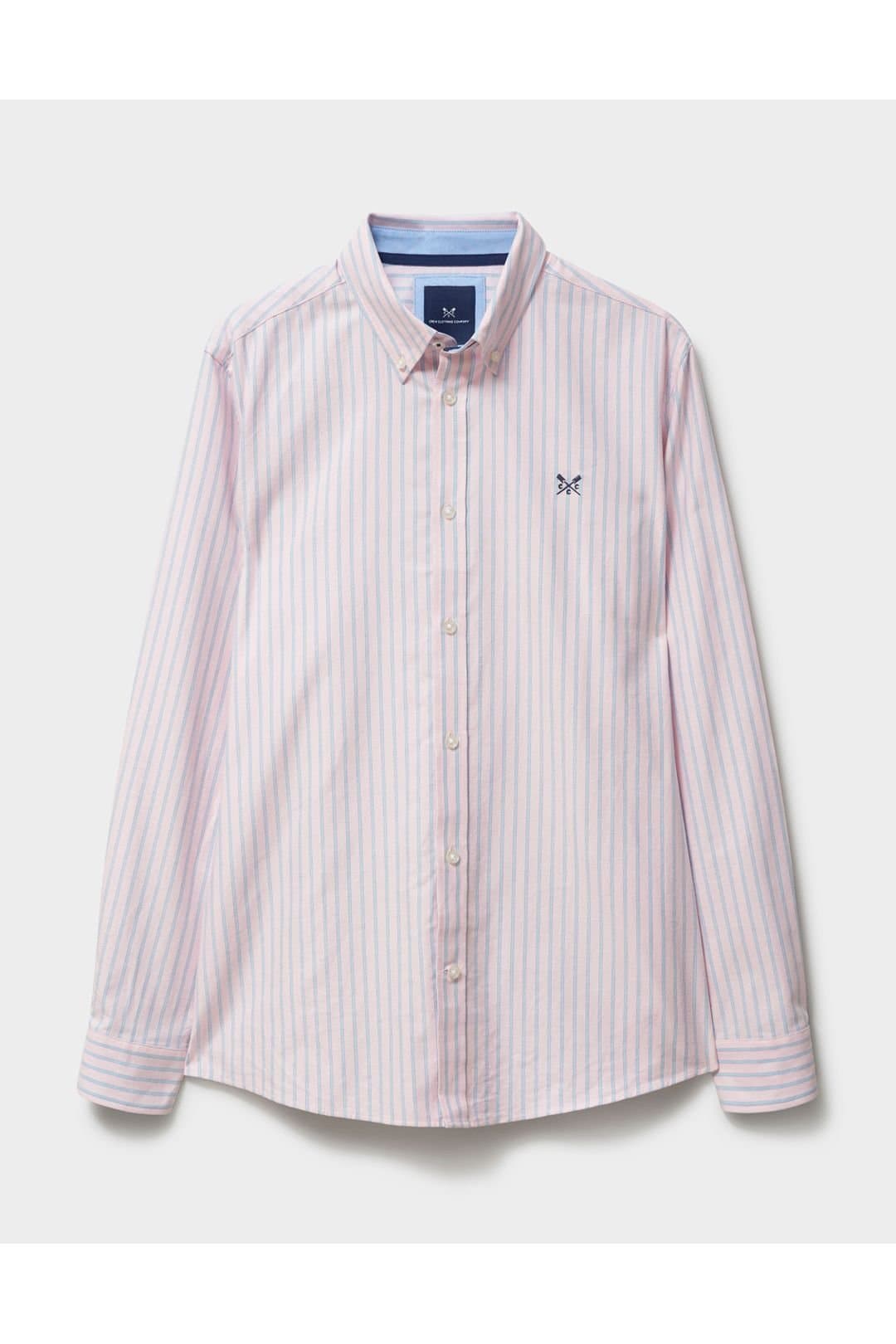 Crew Clothing Crew Clothing Men's Timsley Stripe Classic Oxford Pink