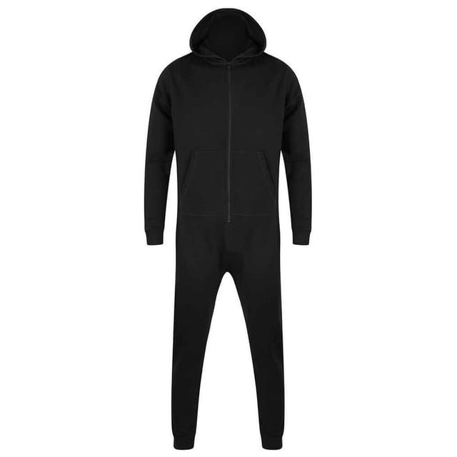 SF Men SF Men Men's Plain Black Sleepsuit in Navy - 2