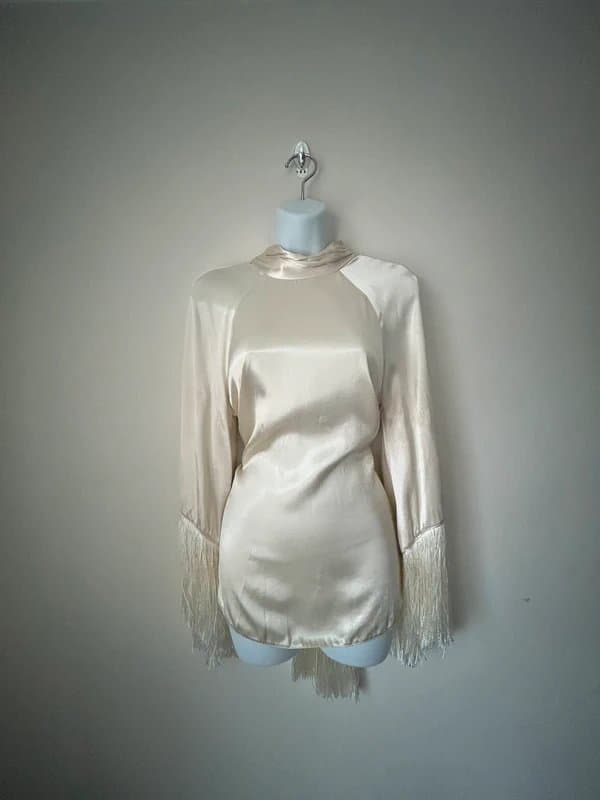 River Island NEW (shop floor) River Island tassel top satin party top - UK 8