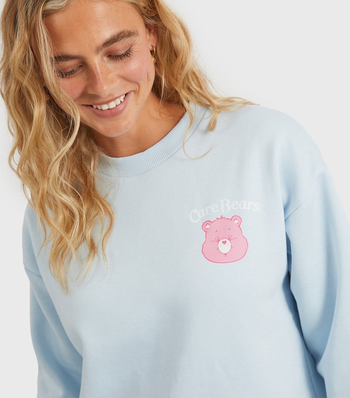Custard Women's Clothing Bright Blue Care Bears Print Sweatshirt Custard New Look - 4