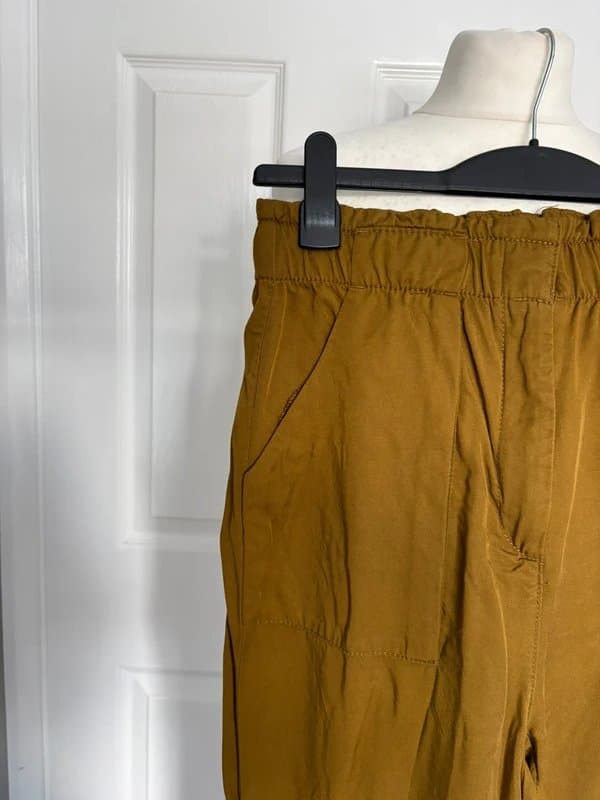 H&M H&M Conscious Trousers – Size 10, Elastic Waist, Cuffed Leg