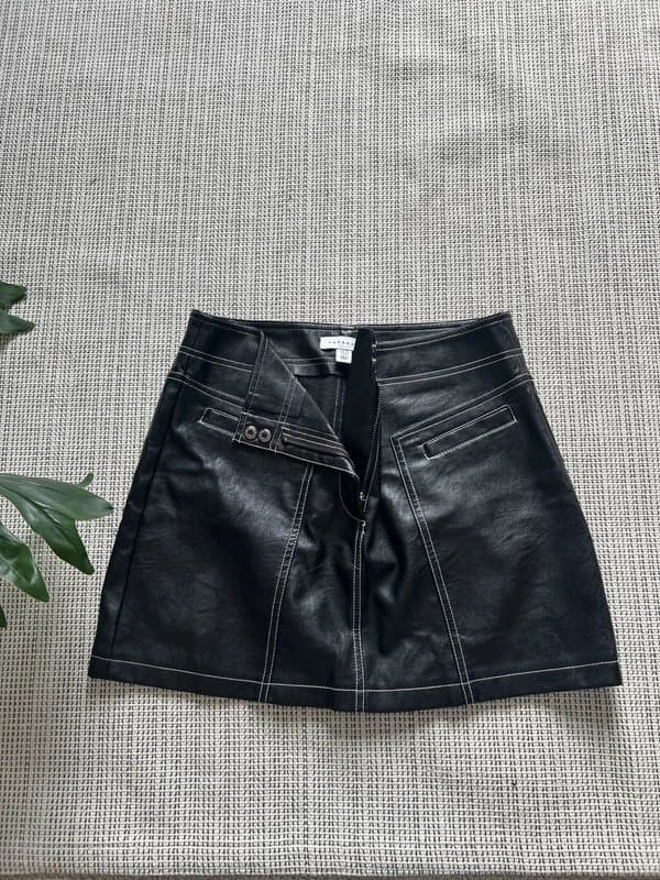 Topshop Topshop leather skirt