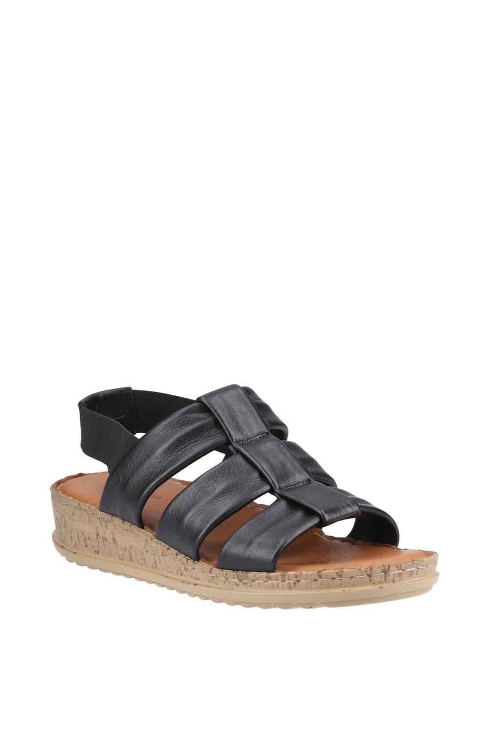 Hush Puppies Hush Puppies Black Leather Gladiator Sandal