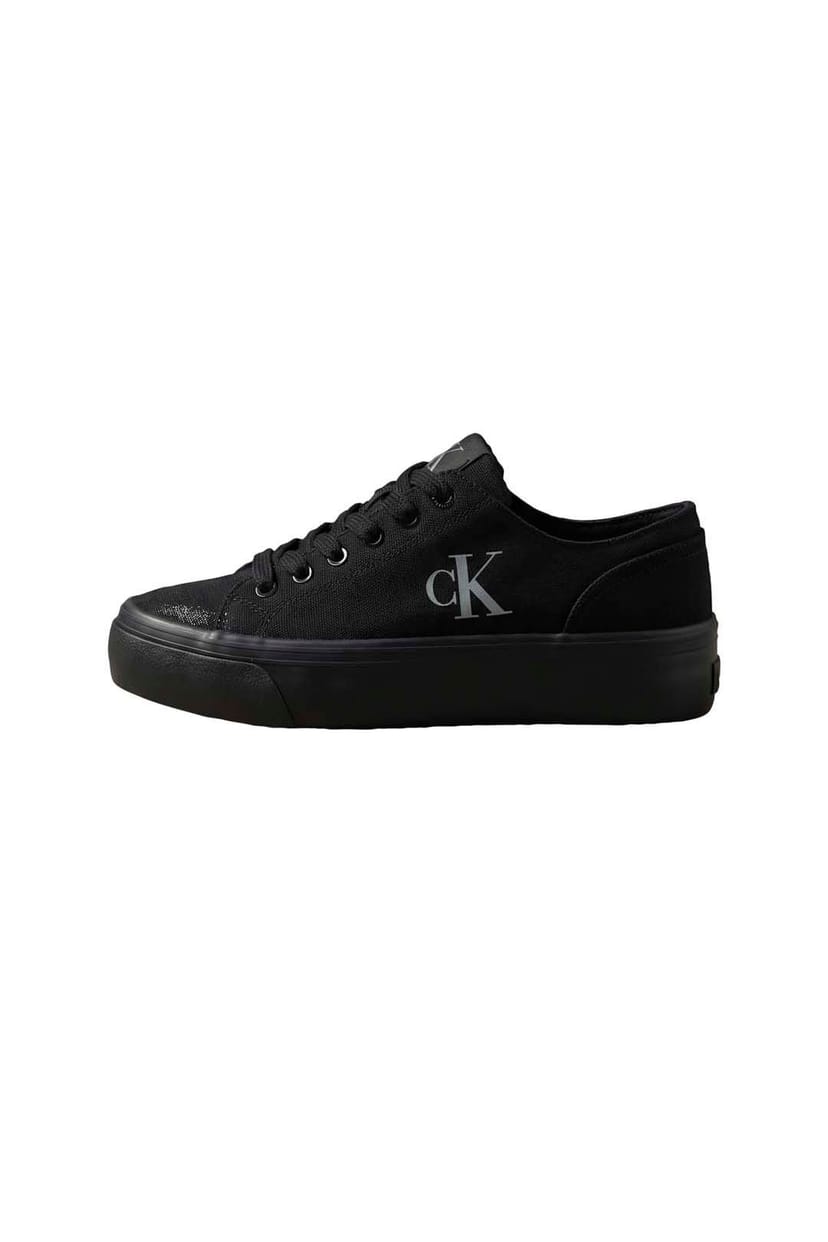 Calvin Klein Calvin Klein Women's Vulc Flatform Low Canvas Black - 1