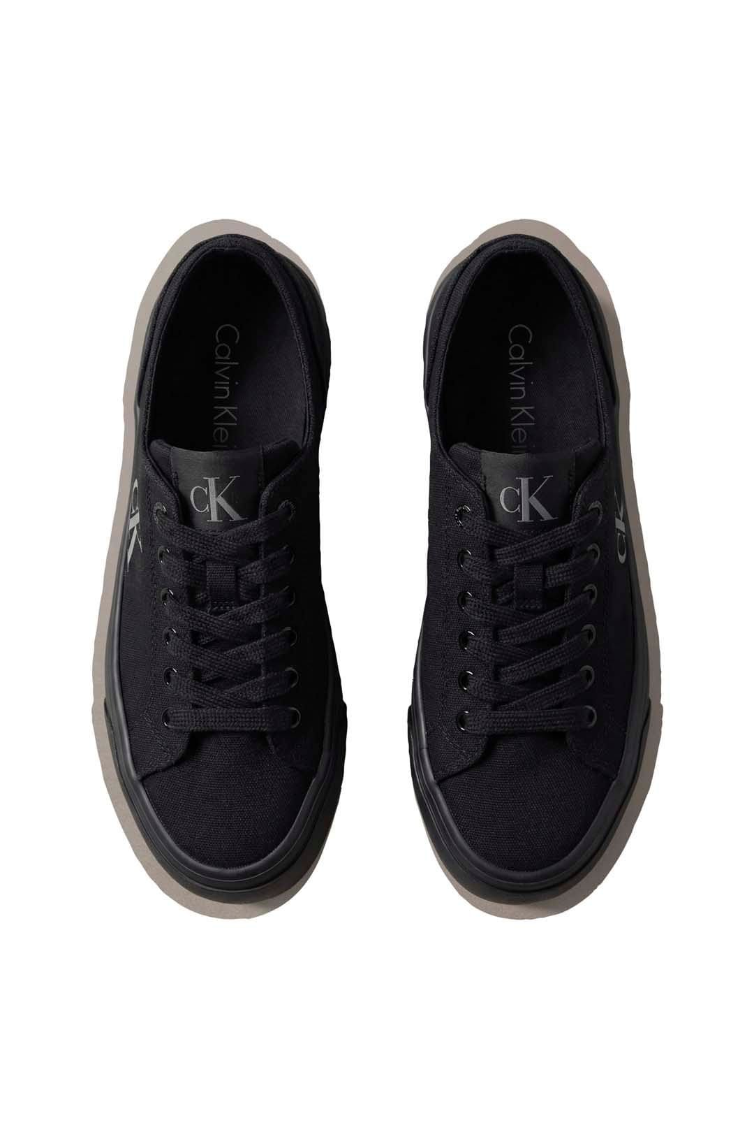 Calvin Klein Calvin Klein Women's Vulc Flatform Low Canvas Black - 4