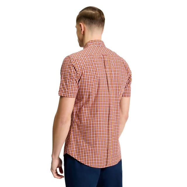 Ben Sherman Ben Sherman Men's Signature House Checked Short-Sleeved Shirt in Red - 3