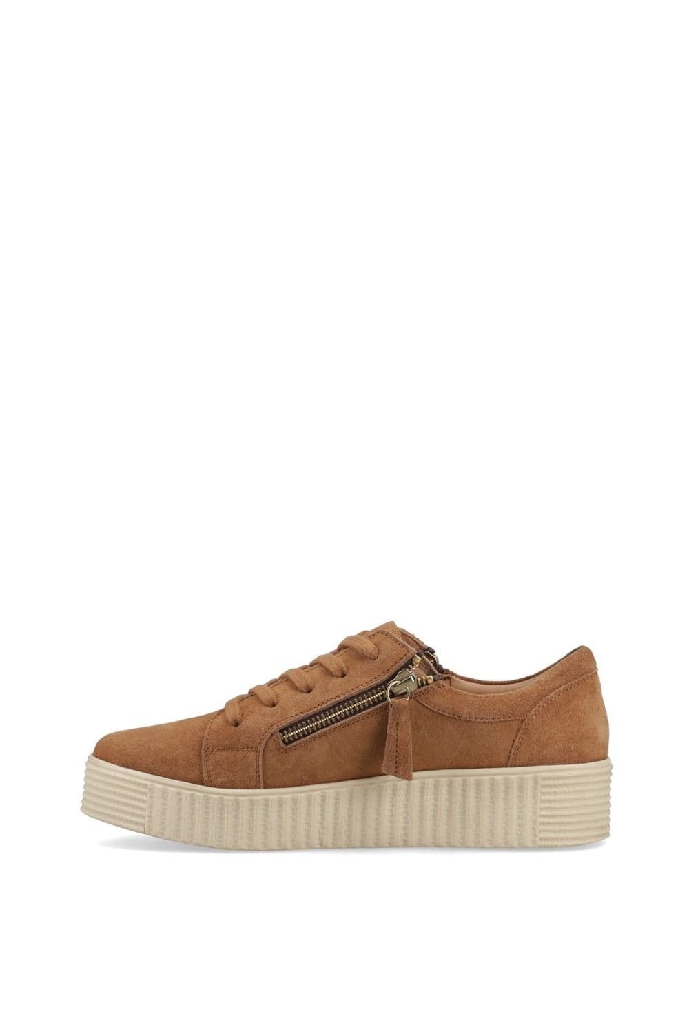 Hush Puppies Hush Puppies Women's Tara Suede Trainer in Tan - 4