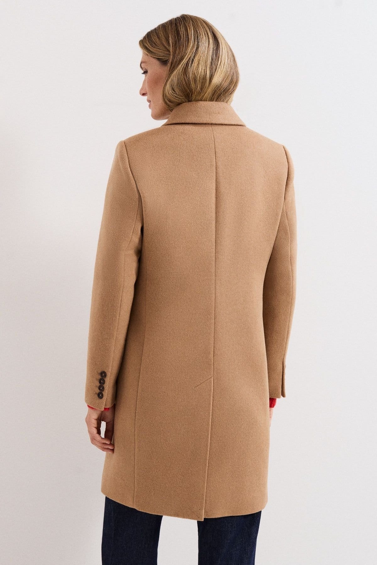 Phase Eight Phase Eight Women's Lydia Wool Coat in Light Tan - 4
