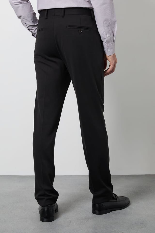 Burton Burton Men's Black Textured Slim Fit Trouser - 3