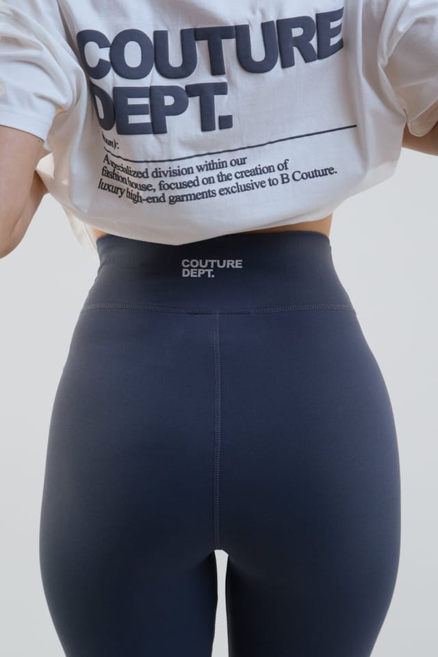 BCouture BCouture Women's Cycling Shorts & T-Shirt Set in Off-White - 3