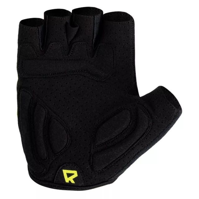 Radvik Radvik Men's Runde Logo Fingerless Gloves in Black - 2