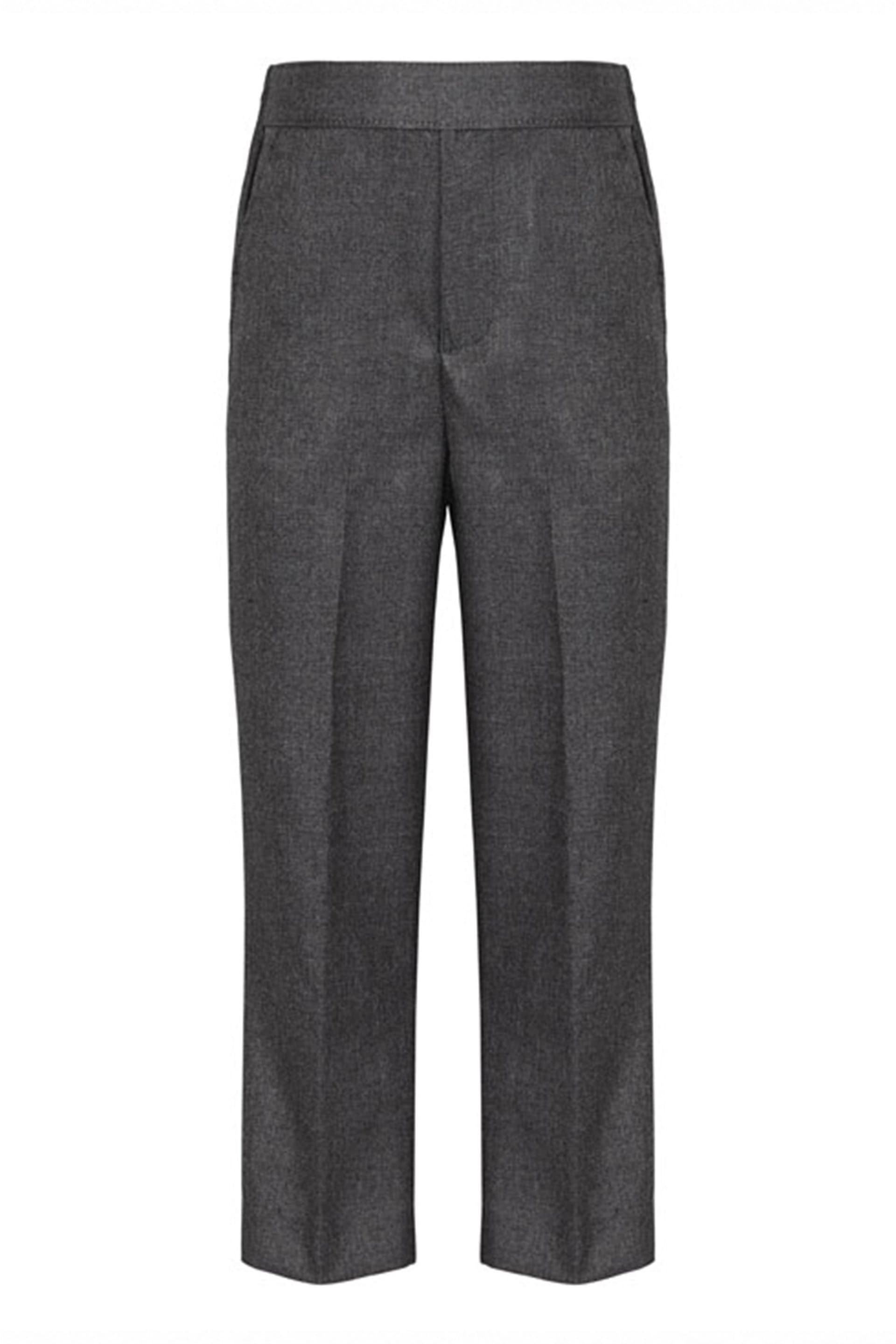 David Luke David Luke Men's Junior Pull Up School Trousers in Grey