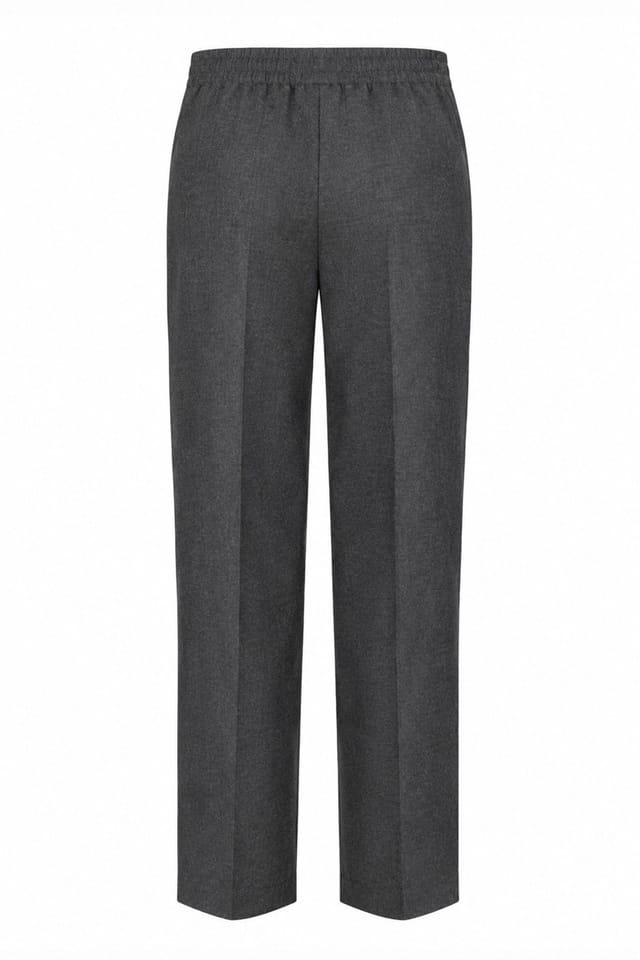 David Luke David Luke Men's Junior Pull Up School Trousers in Grey - 2