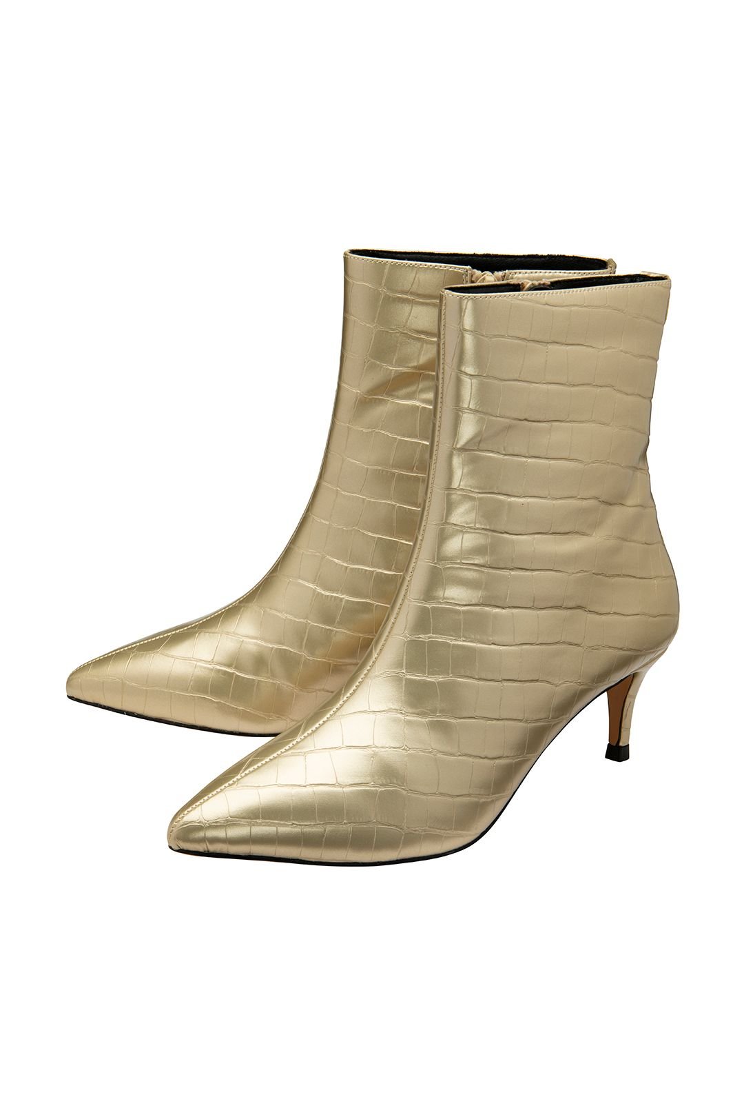 Ravel Ravel Women's 'Currans' Kitten Heel Ankle Boots in Gold - 2