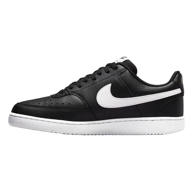 Nike Nike Men's Court Vision Synthetic Leather Trainers in Black - 2