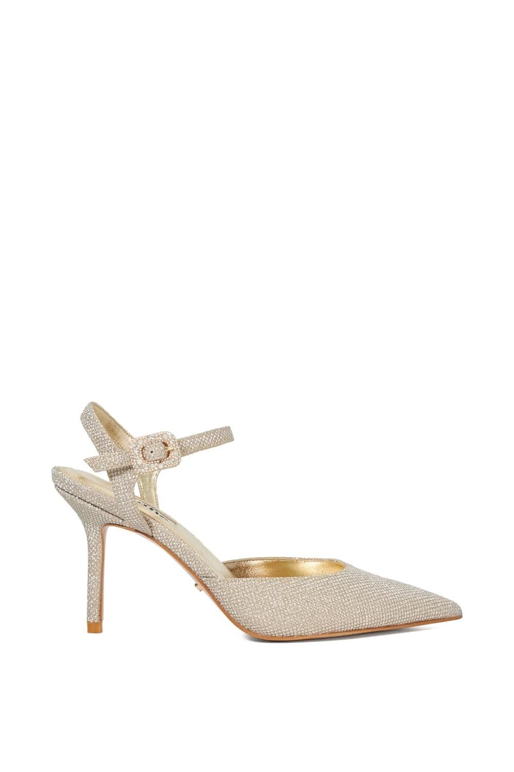 Dune London Dune London Women's Wide Fit 'Channel' Court Shoes in Metallics
