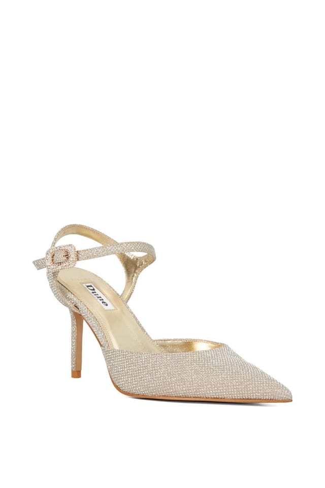 Dune London Dune London Women's Wide Fit 'Channel' Court Shoes in Metallics - 2