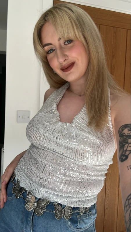 ASOS Sequin Halter top
