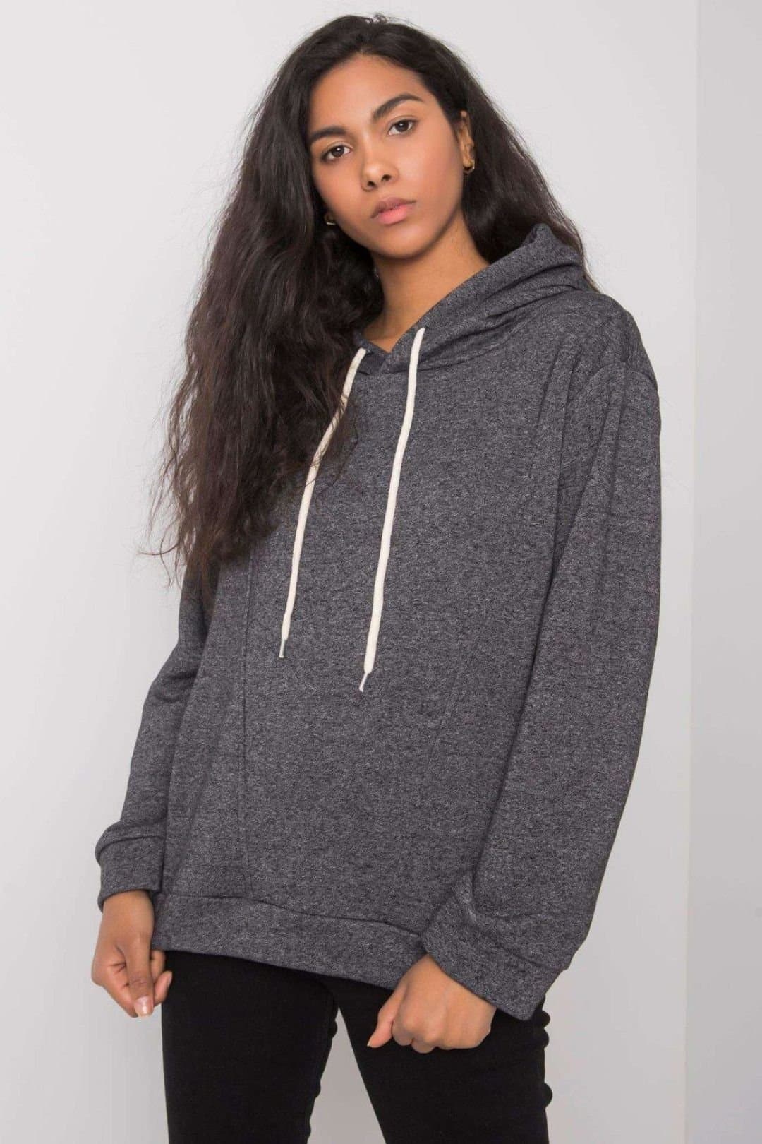 Love Lace Love Lace Women's Everyday Long Sleeve Hooded Sweatshirt in Grey