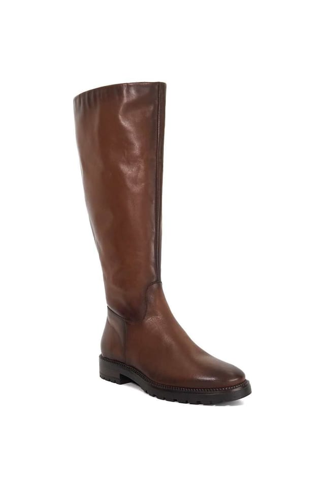 Dune London Dune London Women's Wide Fit 'Wftayah' Leather Knee High Boots in Brown - 2