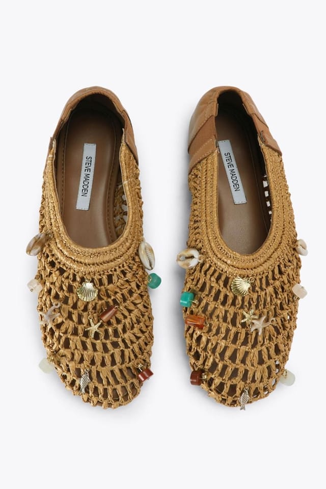 Steve Madden STEVE MADDEN Women's 'Meela Charm' Flats in Beige - 2