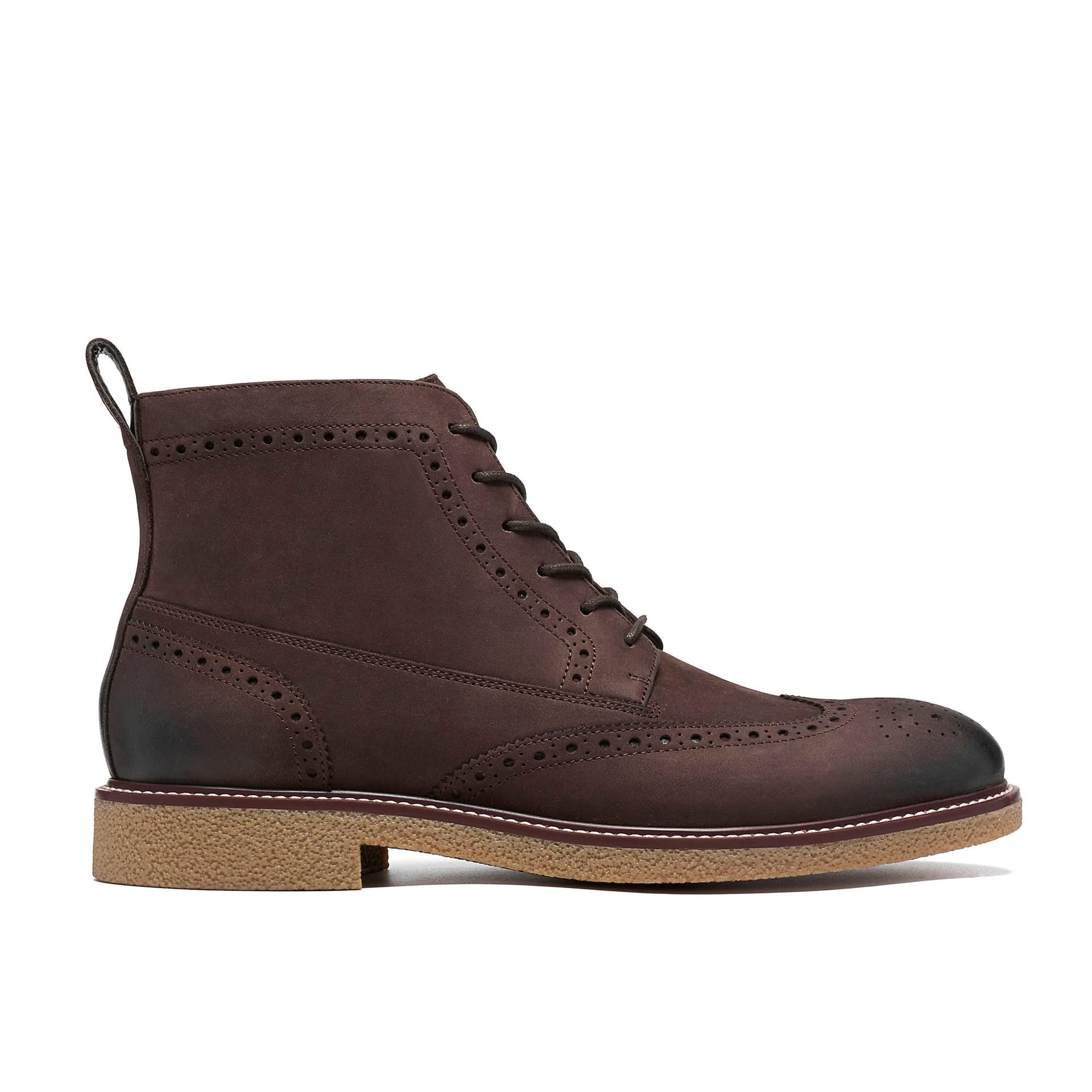 Clarks Clarks Men's Chelwood Hi Brown Oily Ankle Boots, Lace Up
