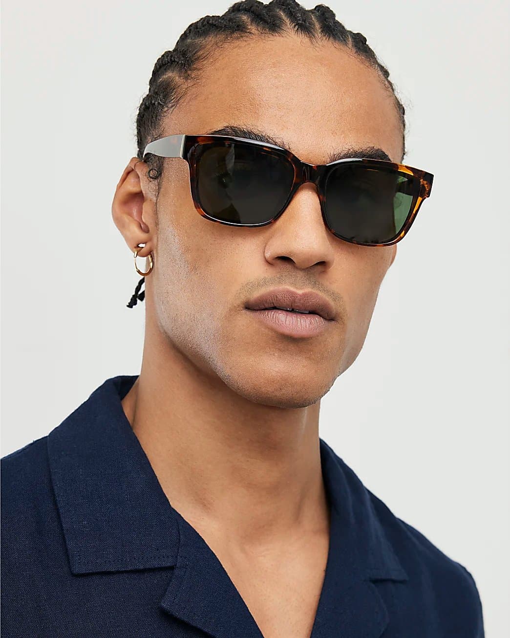 River Island Mens River Island Brown Tortoiseshell Wayfarer Sunglasses