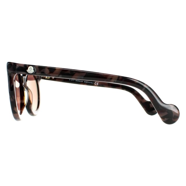 Moncler Moncler Women's Round Coloured Havana Bordeaux Mirror ML0015 in Brown - 3