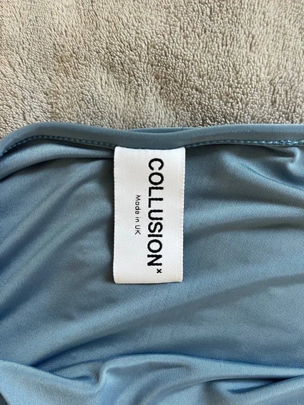 ASOS ASOS blue ruched top