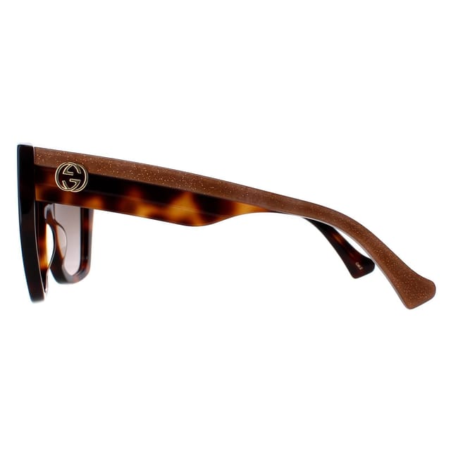 Gucci Gucci Women's Square Havana Crystal Brown Gradient GG1300S - 3